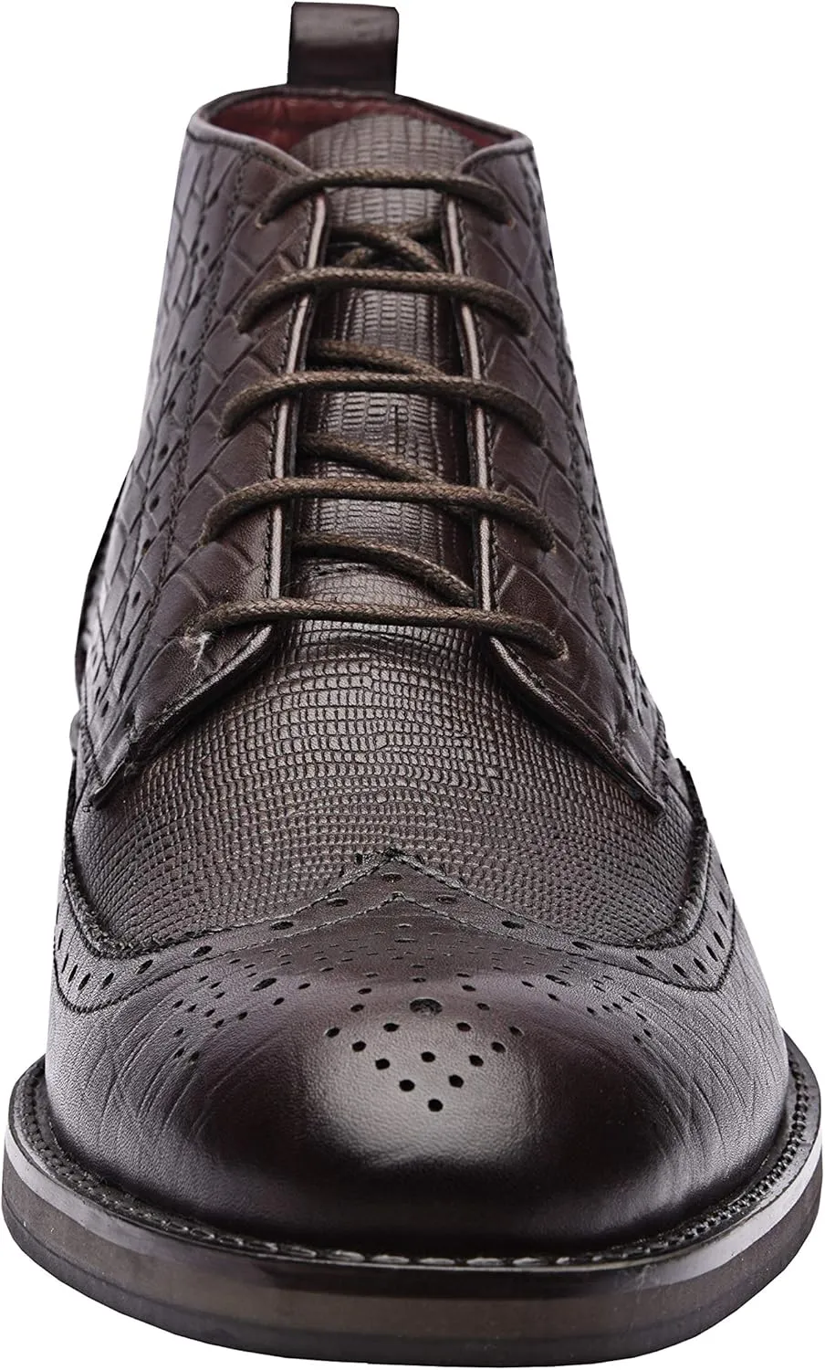 Marcos | Genuine Leather Chukka Boots | Men's Classic Chukka Boots | Ankle Dress Boot | Lace-Up | Rubber Sole | Daily Casual Winter Boot