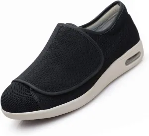 Mei MACLEOD Women's Walking Shoes with Wide Width Lightweight Air Cushion Sneakers Casual Running Jogging Shoes for Diabetic Swollen Feet