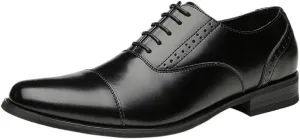 Men's Derby Shoes Pointed Toe Brushed Color Stitching Design Rubber Sole Non-Slip Wear-Resistant Low-top Suitable for Wedding Business Office