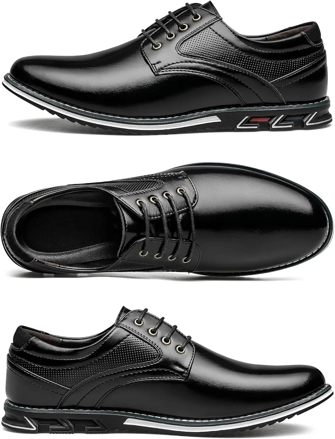 Men's Dress Shoes Comfort Soft Men Oxford Superior Flexural Leather Fashion Dress Sneakers Business Casual Derby Shoe