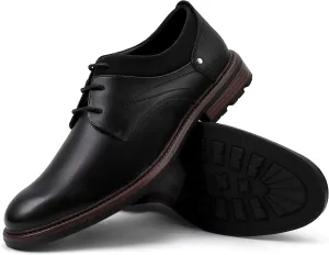 Men's Dress Shoes, Mens Oxford Shoes, Leather Stylish Lace-up Wingtip Brogues, Business Casual Formal Derby Shoe