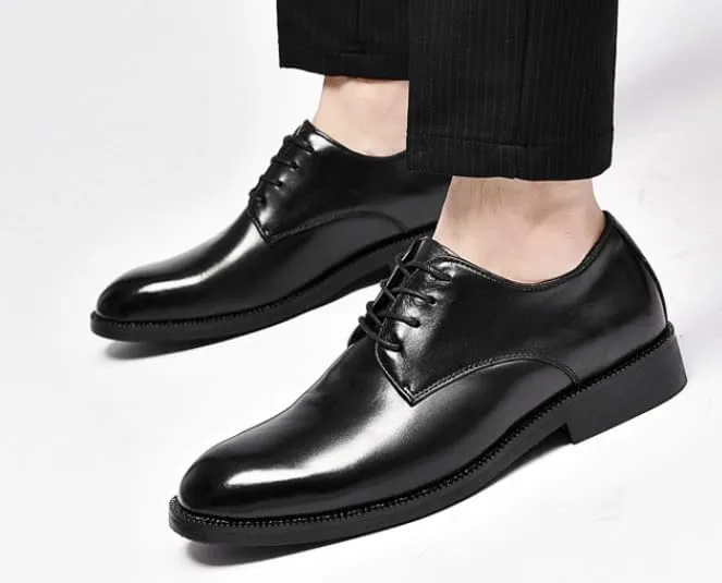 Mens Dress Sneakers Comfort Modern Fashion Round Toe Casual Dress Shoes Comfortable Tuxedo Shoes Formal Derby Shoes(7)