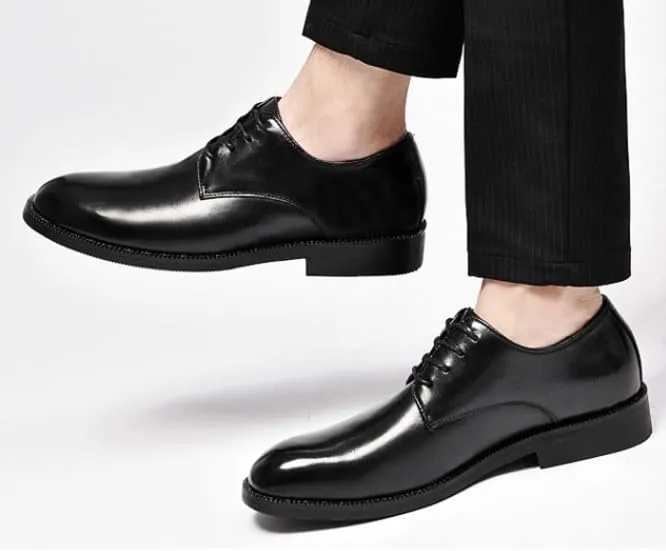 Mens Dress Sneakers Comfort Modern Fashion Round Toe Casual Dress Shoes Comfortable Tuxedo Shoes Formal Derby Shoes(7)