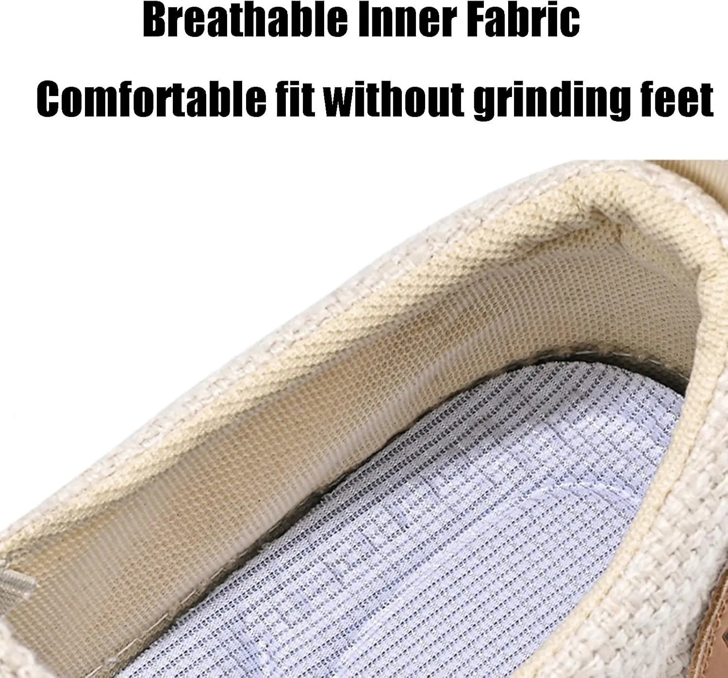 Men's Espadrille Woven Canvas Slip-on Fisherman Shoes Deck Shoes Fashion Linen Breathable Non-Slip Vintage Casual Loafer Walking Boat Shoes