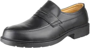 Mens FS46 Mocc Toe S1P SRC Safety Slip On Shoe Black Size UK 7 EU 41