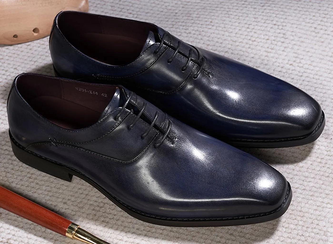 Mens Modern Essentials Cap Oxfords Formal Dress Suit Shoes Men's Fashion Genunie Leather Derby Prom Wedding Business Causal Tuxedo Shoes for Men