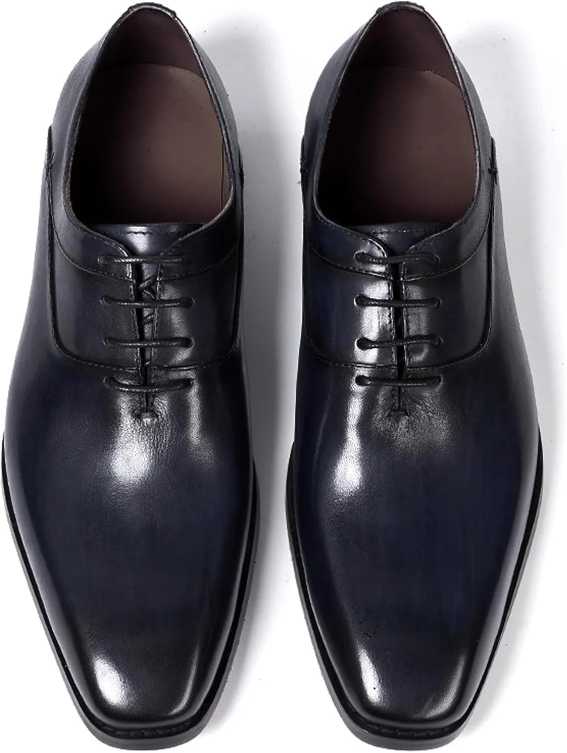 Mens Modern Essentials Cap Oxfords Formal Dress Suit Shoes Men's Fashion Genunie Leather Derby Prom Wedding Business Causal Tuxedo Shoes for Men