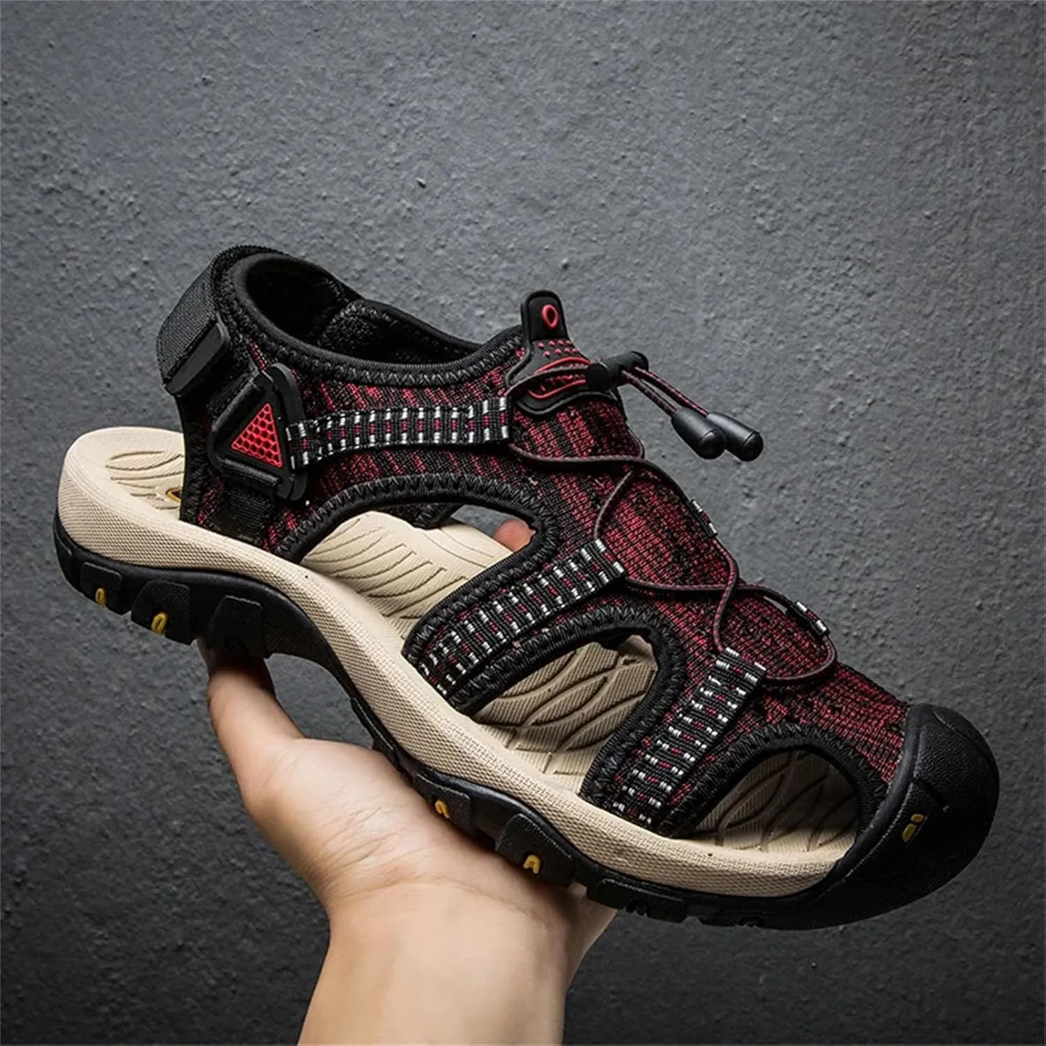 Men's Plus Size Sandals - Casual Beach Water Shoes with Sneaker Style
