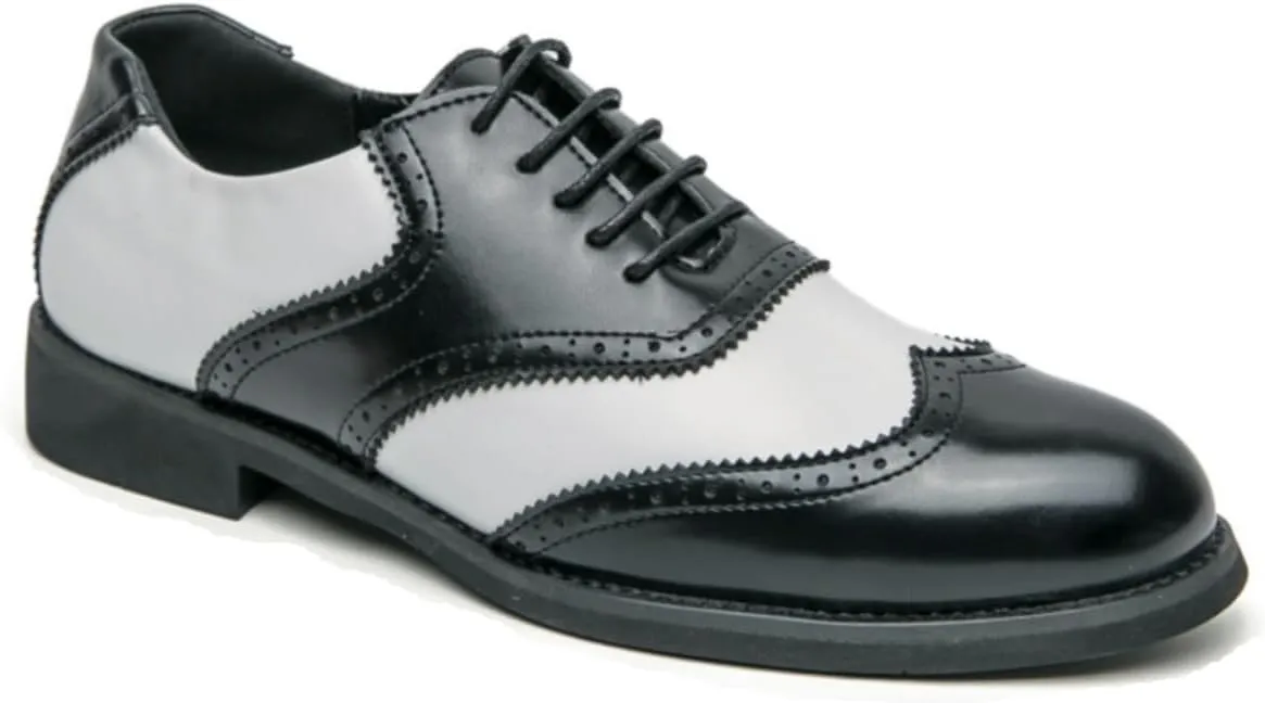 Men's Two - Tone Leather Wingtip Oxford Shoes with Laces, Combining Classic Design and Fine Craftsmanship