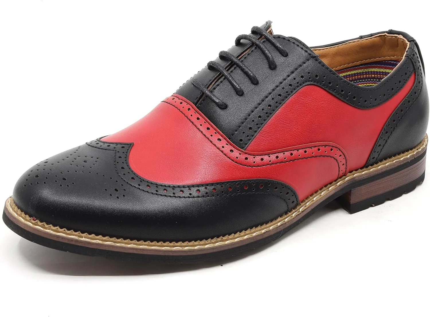 Metrocharm MC315 Men's Wing Tip Lace Up Oxford Shoe