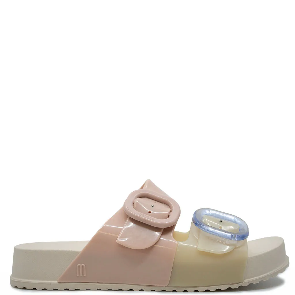Mini Melissa Pink and Cream Jelly Slide