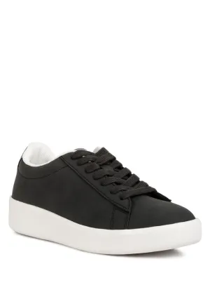 MINKY Lace Up Casual Sneakers