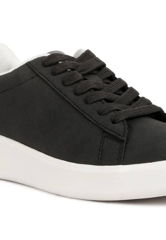 MINKY Lace Up Casual Sneakers