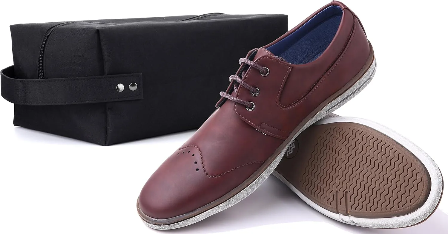 Mio Marino Men Casual Oxford Shoes - Comfortable Business Fashion Mens Casual Dress Shoes