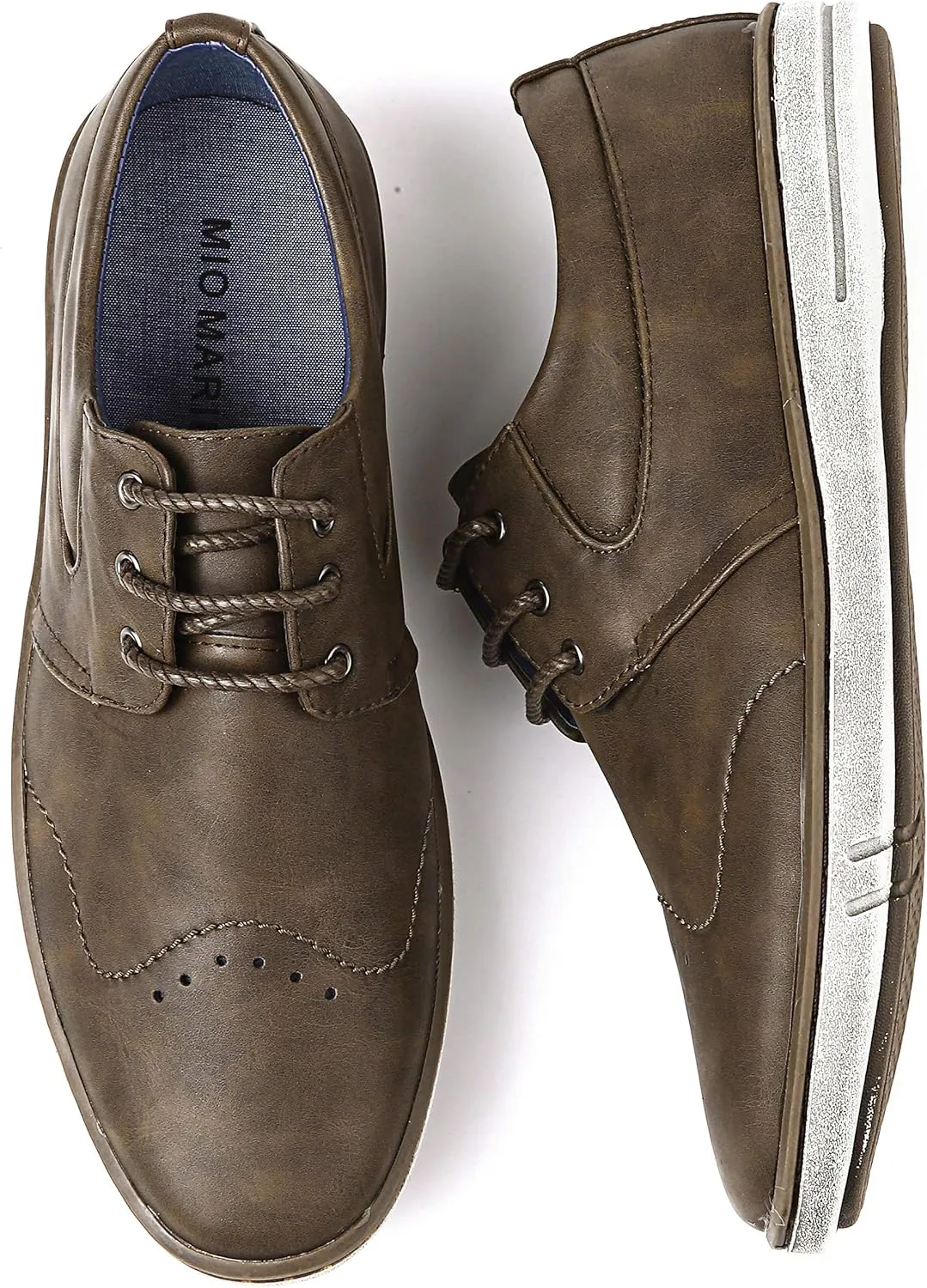 Mio Marino Men Casual Oxford Shoes - Comfortable Business Fashion Mens Casual Dress Shoes