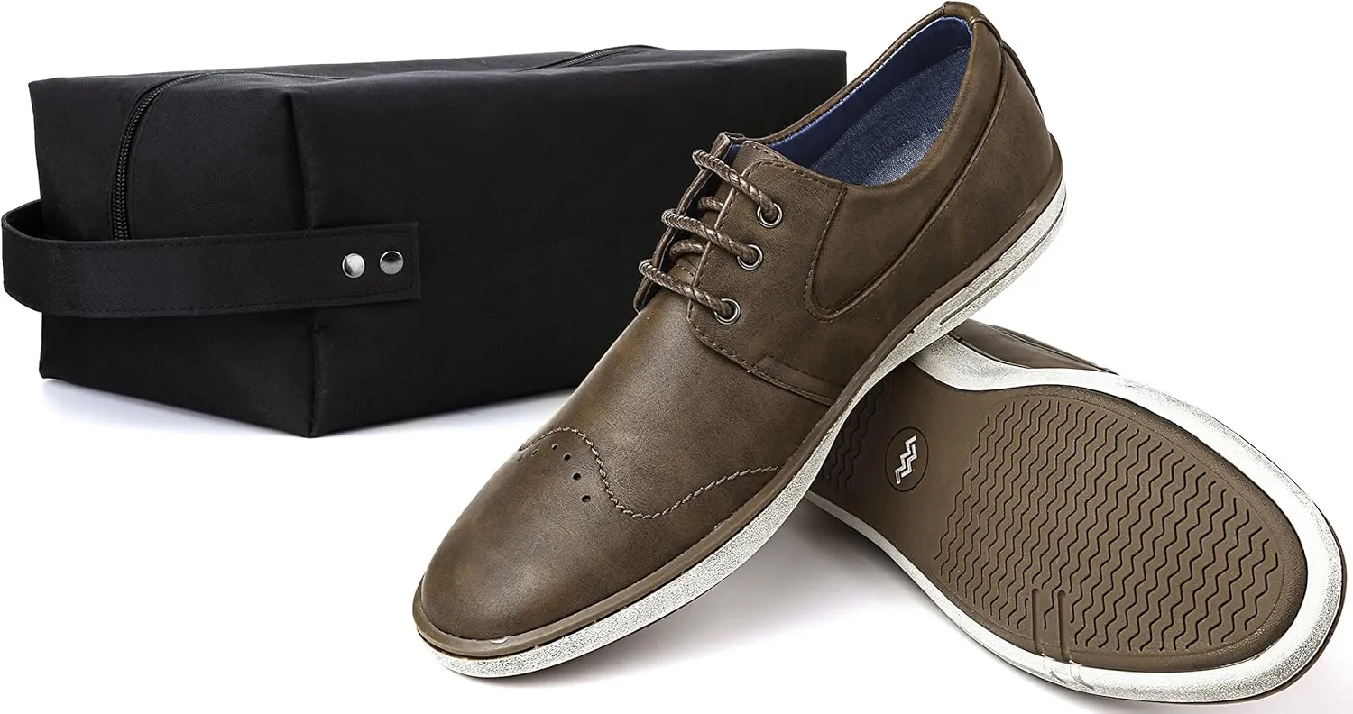 Mio Marino Men Casual Oxford Shoes - Comfortable Business Fashion Mens Casual Dress Shoes