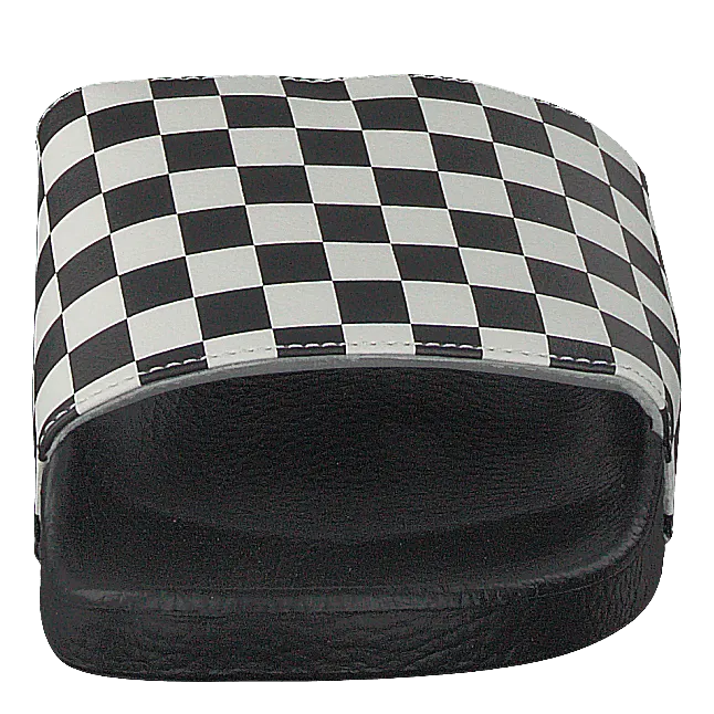 Mn Slide-on Checker White
