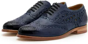 MOOMMO Women Vintage Lace Up Oxford Shoes Low Chunky Heel Almond Toe Oxfords Loafers Brogue Derby Wingtip Perforated Matte Flat Penny Loafers Burnished Office Work Dressy Formal Business 4-11 M US