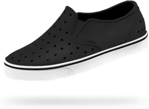 Native Shoes, Miles, Adult Shoe, Jiffy Black/Shell White, 7 M US Women/5 M US Men
