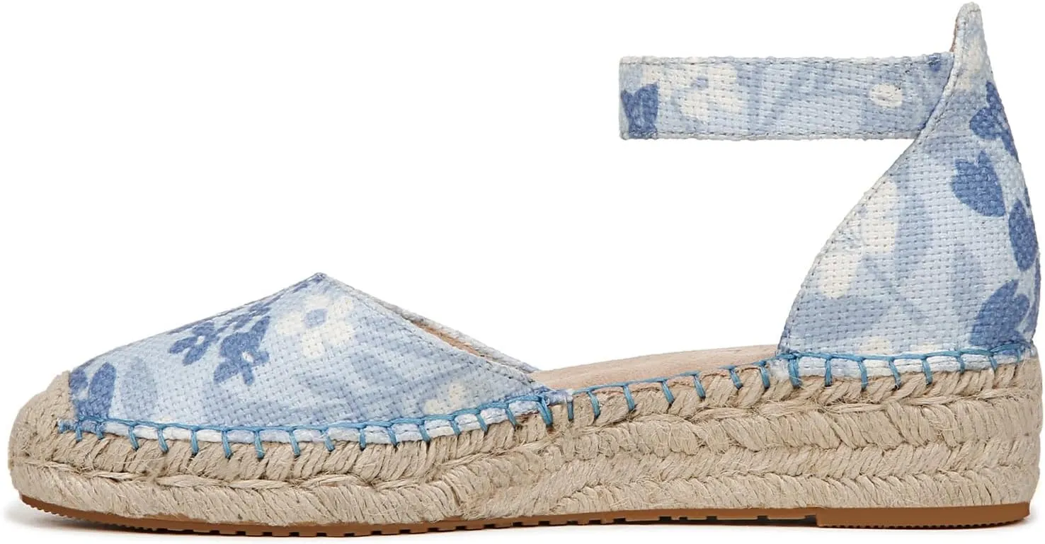 Naturalizer Soul Women's Wren Ankle Strap Low Heel Espadrille Sandal