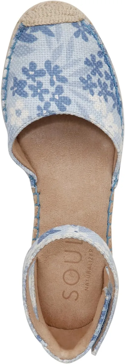 Naturalizer Soul Women's Wren Ankle Strap Low Heel Espadrille Sandal