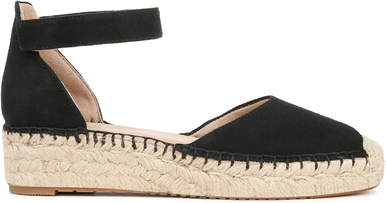 Naturalizer Women's Wren Ankle Strap Low Heel Espadrille Wedge Sandal