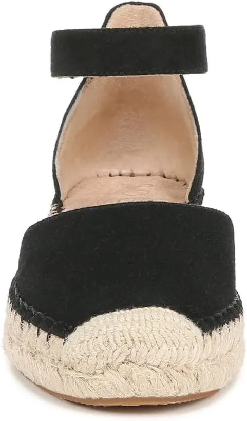 Naturalizer Women's Wren Ankle Strap Low Heel Espadrille Wedge Sandal