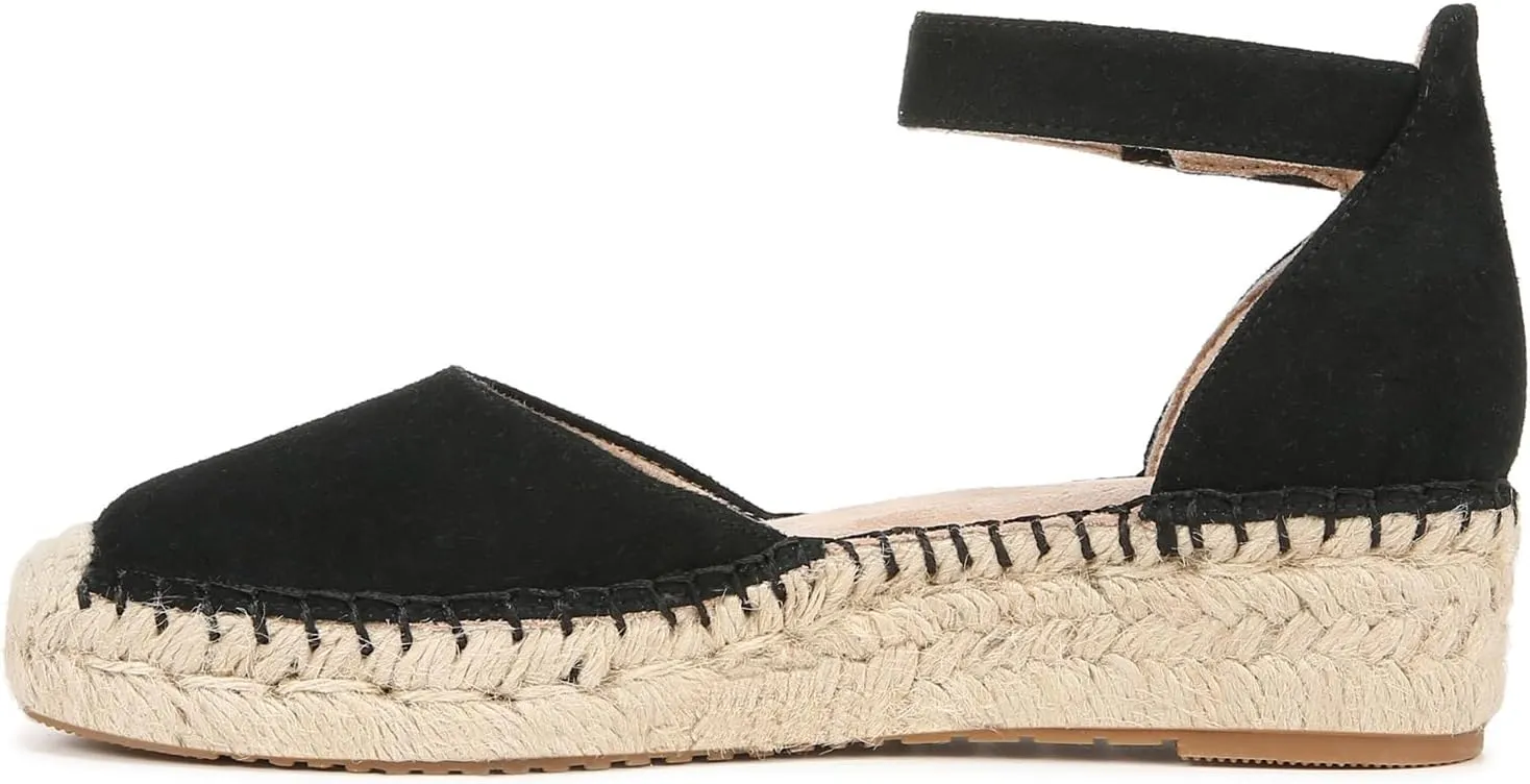 Naturalizer Women's Wren Ankle Strap Low Heel Espadrille Wedge Sandal