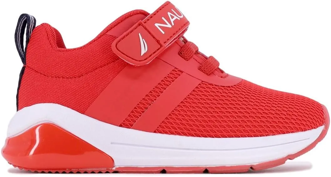 Nautica Kids' Light-Up Flashing Sneaker Athletic Running Shoes with Strap | Fashionable and Fun for Boys and Girls | Available in Toddler and Little Kid Sizes