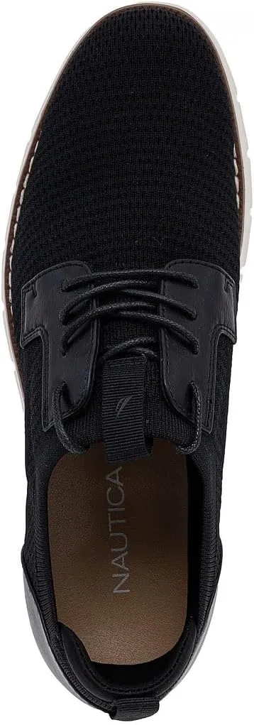 Nautica Men's Knit Dress Oxford Dress Sneakers: Breathable, Stylish, Lightweight & Comfortable - Ideal for Business or Walking