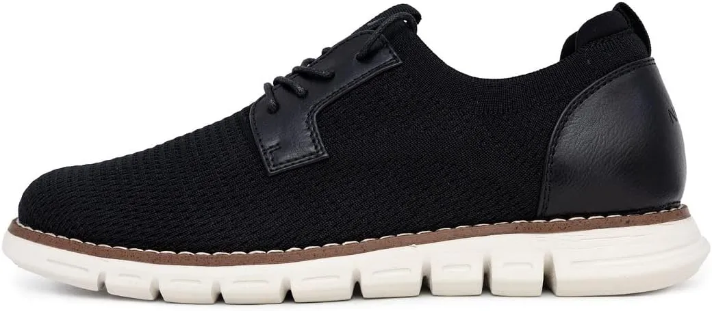 Nautica Men's Knit Dress Oxford Dress Sneakers: Breathable, Stylish, Lightweight & Comfortable - Ideal for Business or Walking