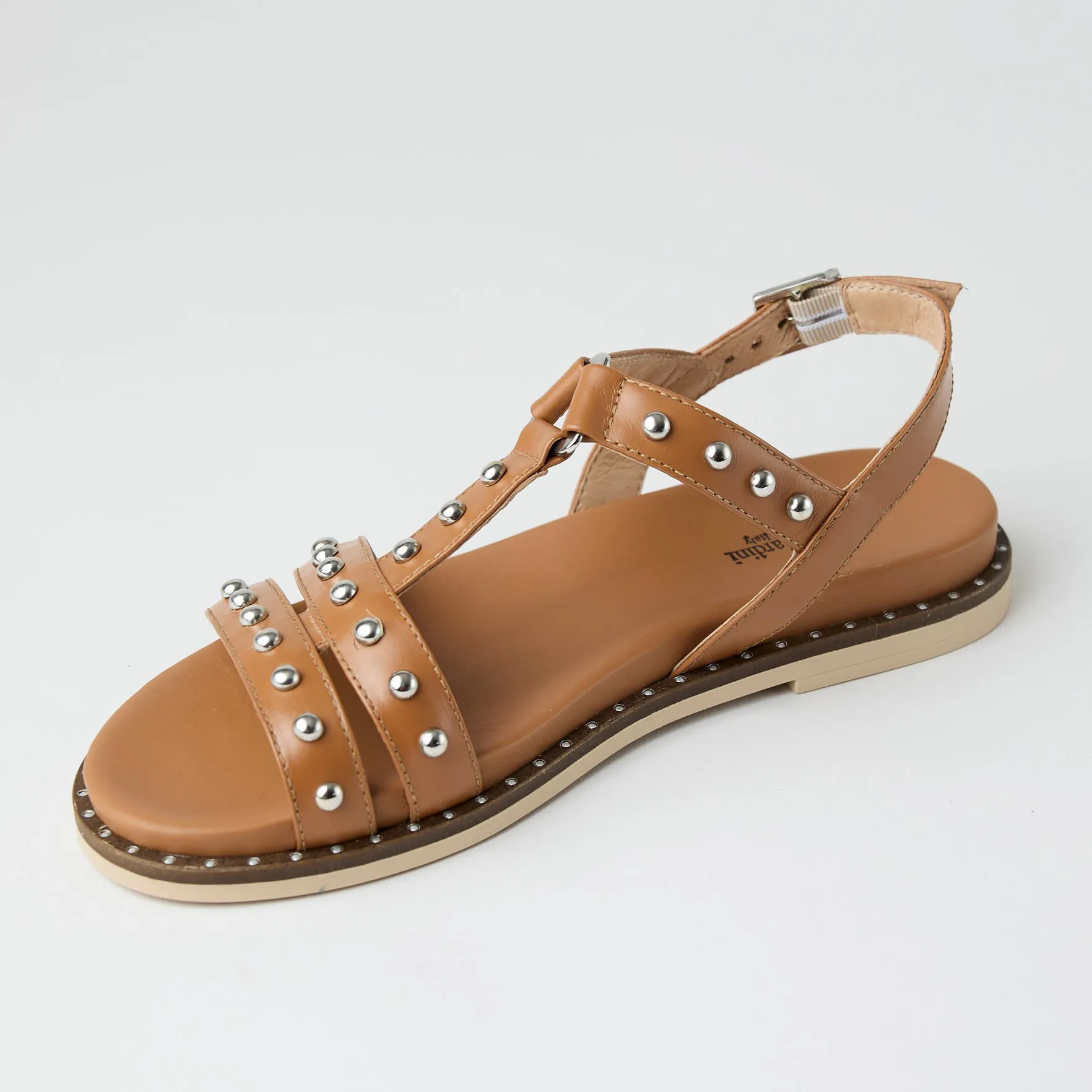 NeroGiardini Gladiator Style Tan Leather Sandals