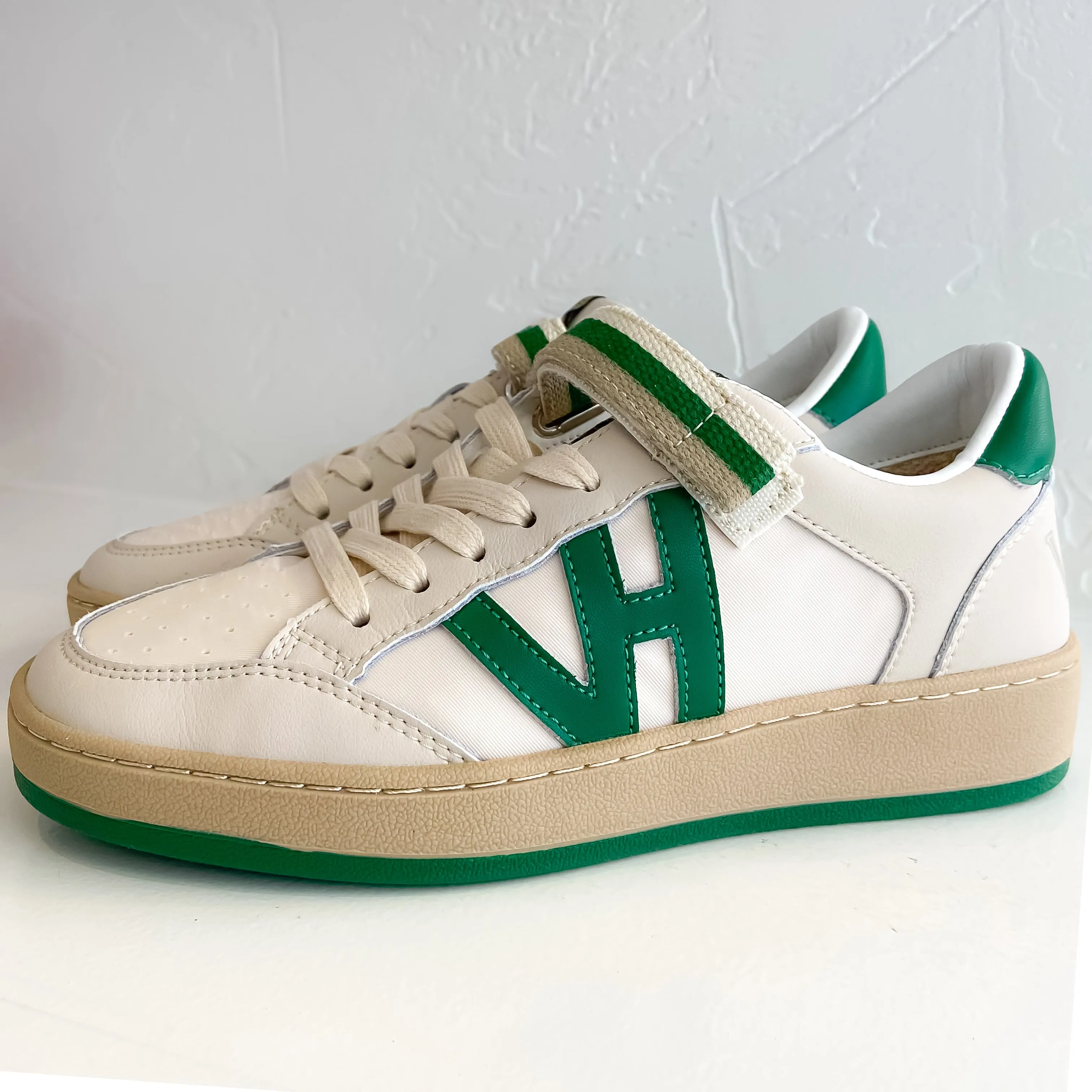 Next Green Velcro Low Top Vintage Havana Sneaker