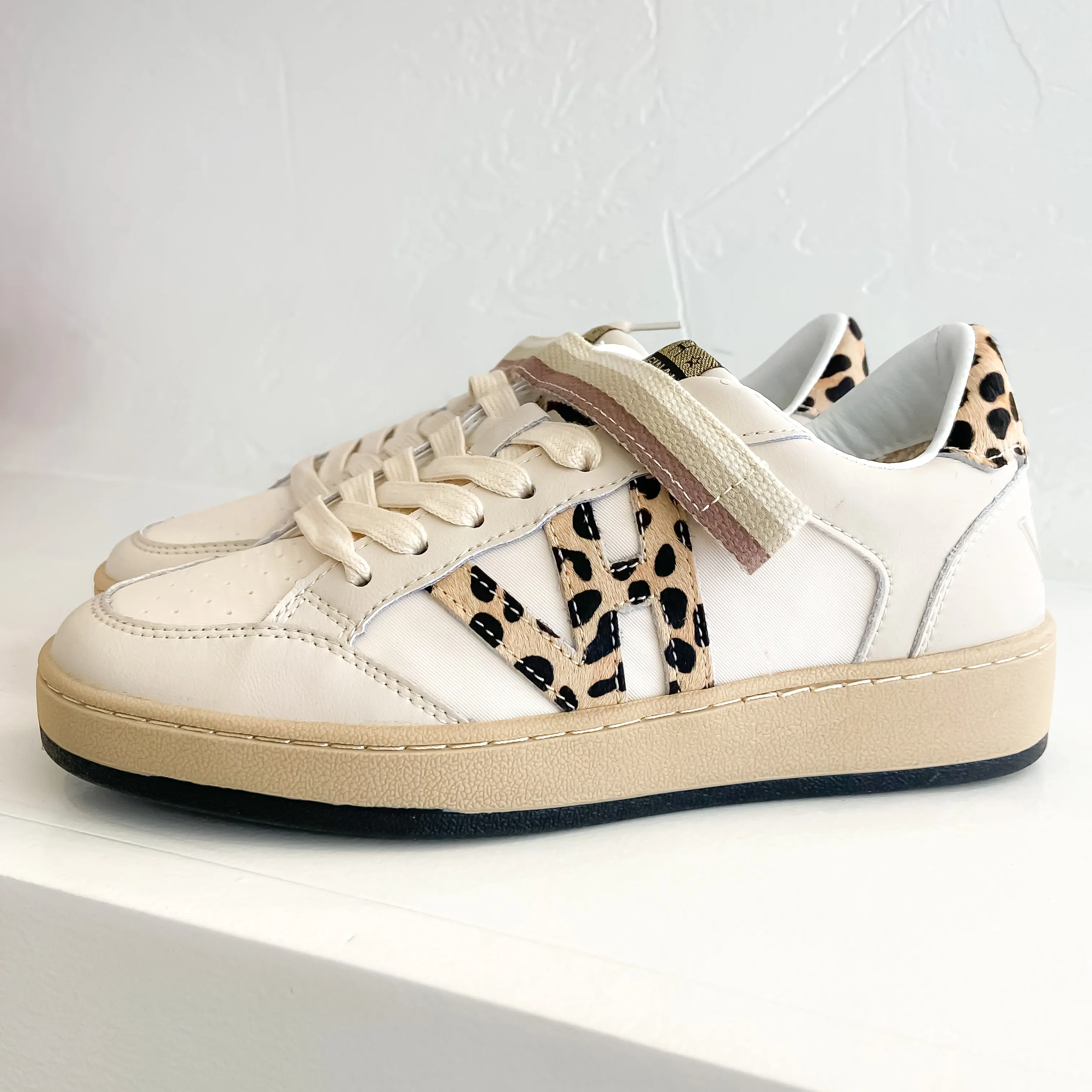 Next Leopard Velcro Low Top Vintage Havana Sneaker