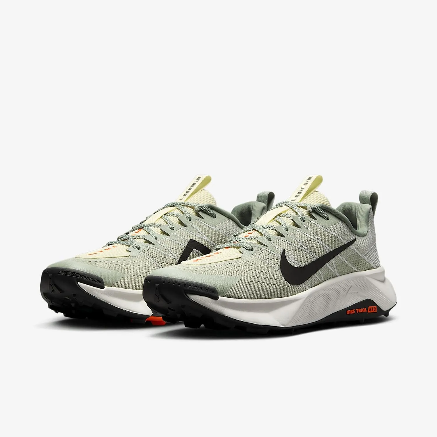 Nike Wildhorse 10 Men's Trail Running Shoes (FV2338-300, Jade Horizon/Light Silver/Safety Orange/Medium Ash)
