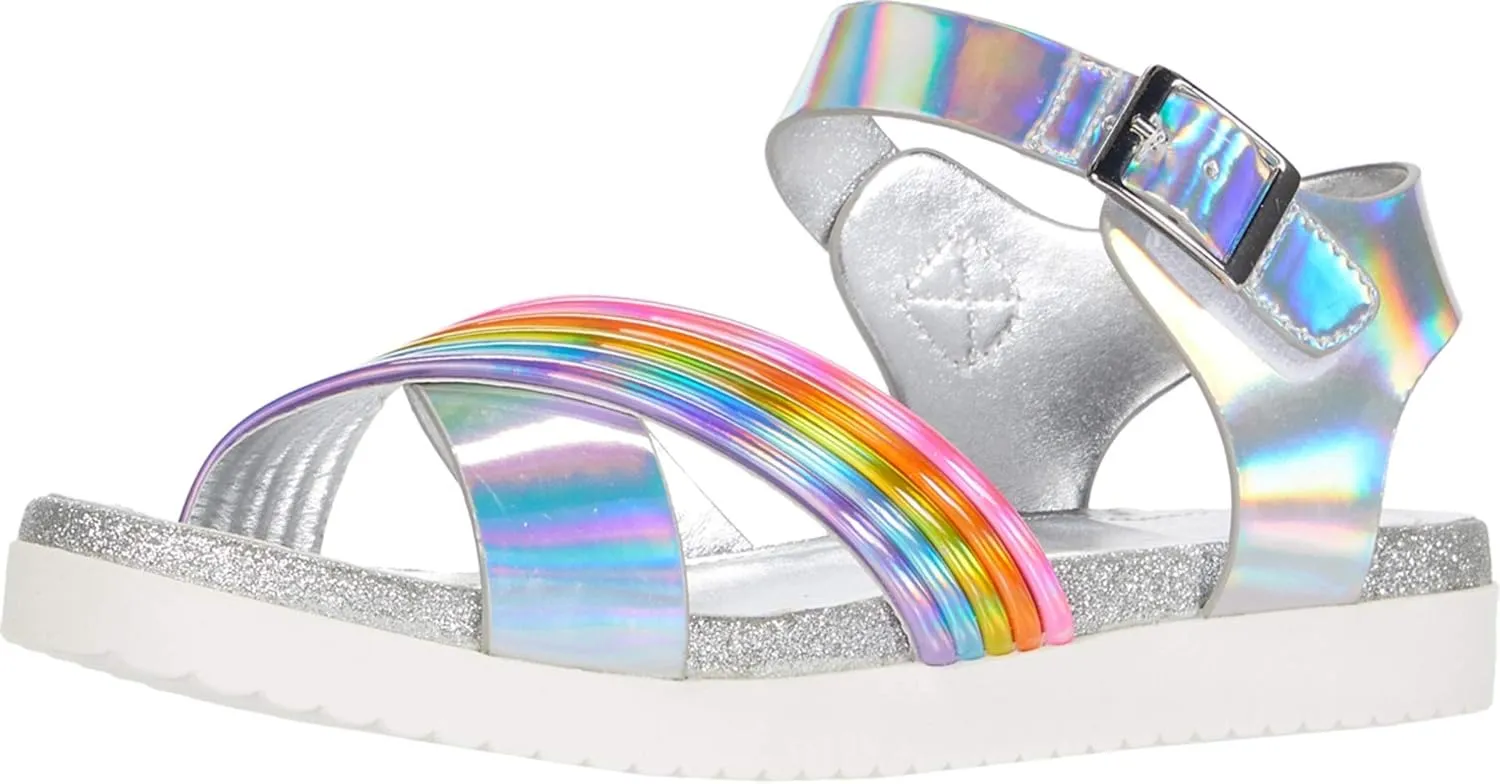 NINA Girl's Hook and Loop Closure Sandal