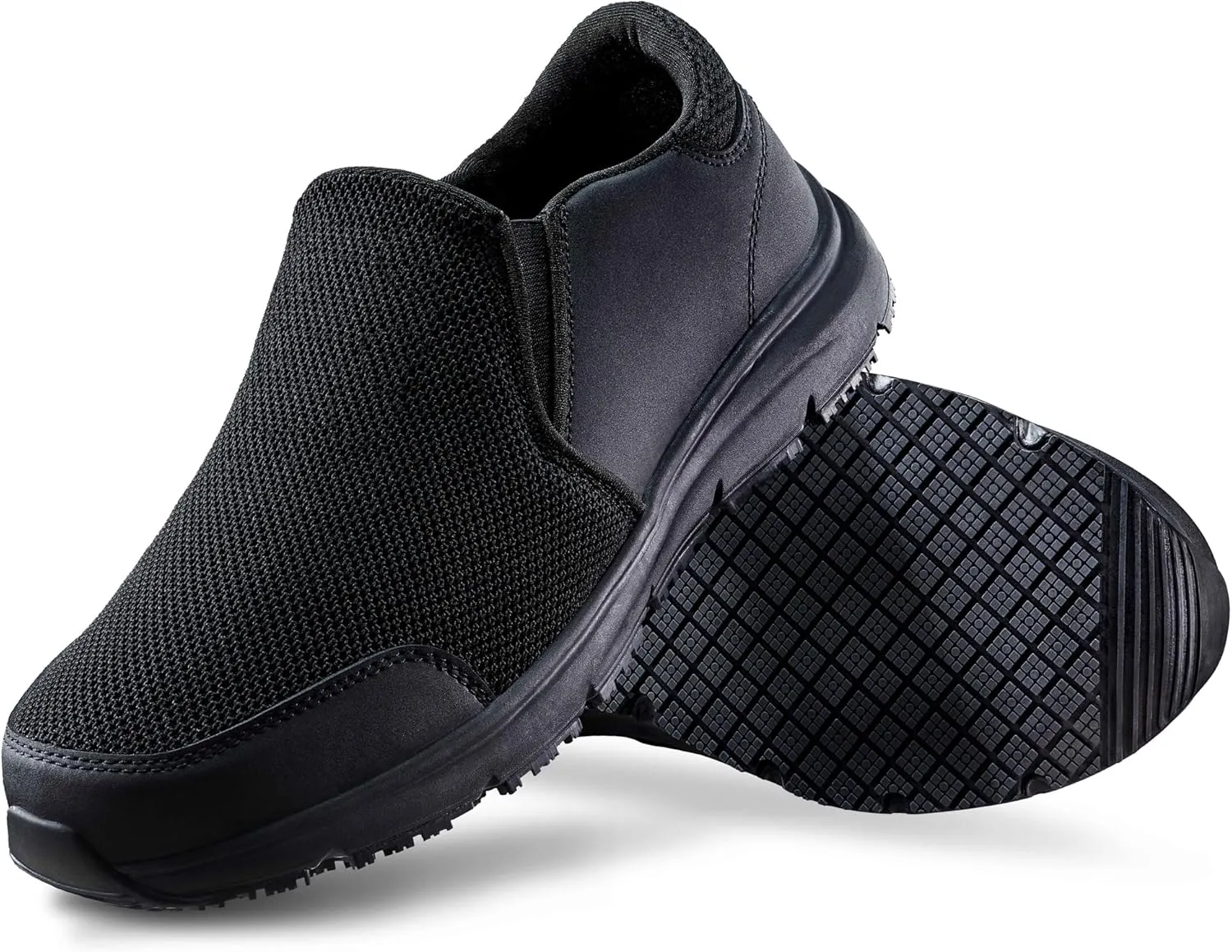 Non Slip Work Shoes Slip On Waterproof for Kitchen Chef Food Service Shoe Slip Resistant Comfort Restaurant Shoes for Men&Women