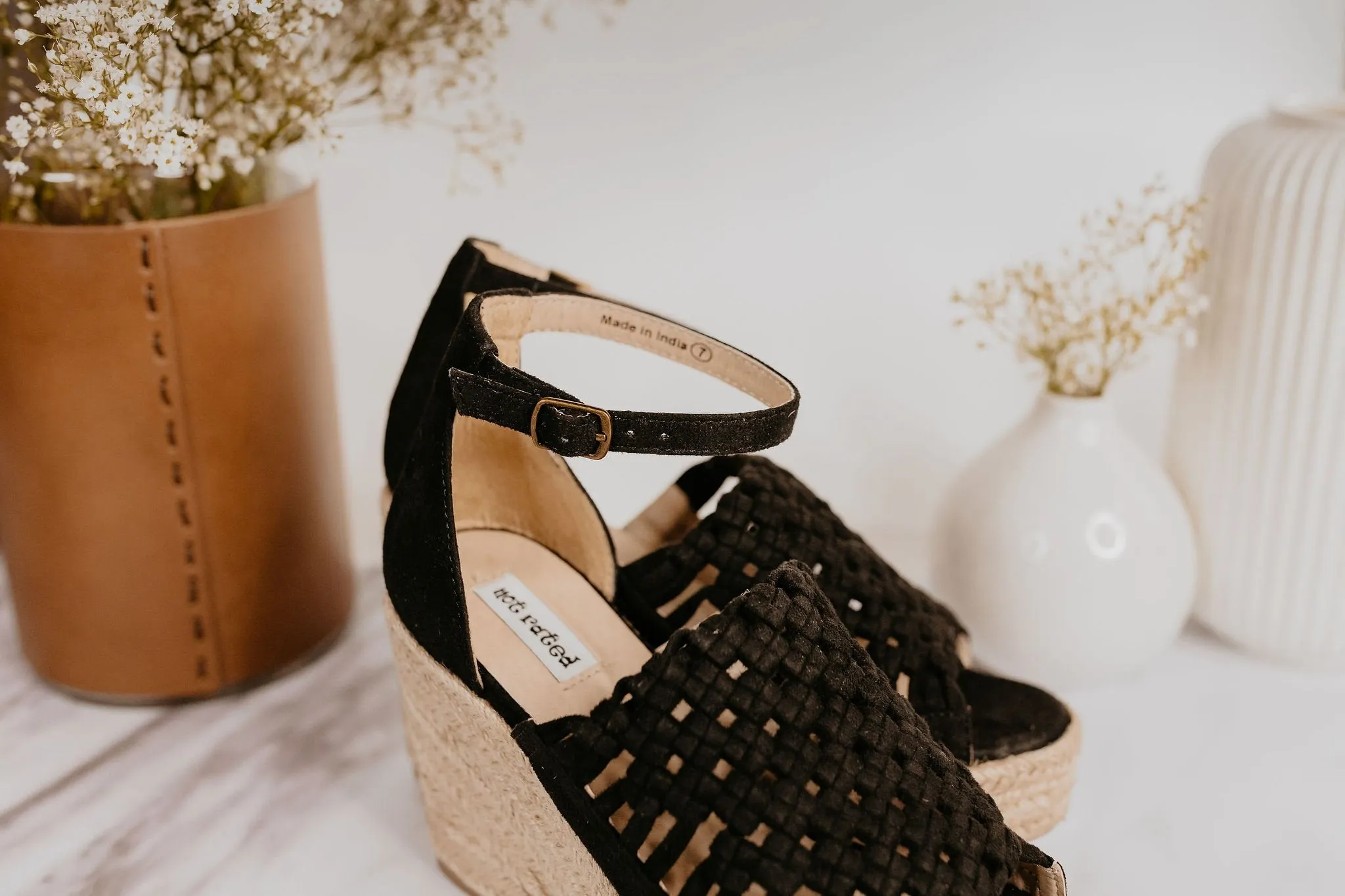Not Rated Juti Wedges in Black