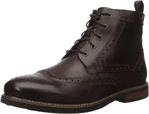 Nunn Bush Men's Odell Wingtip Dress Casual Chukka Boot, Brown Crazy Horse, 11 X-Wide