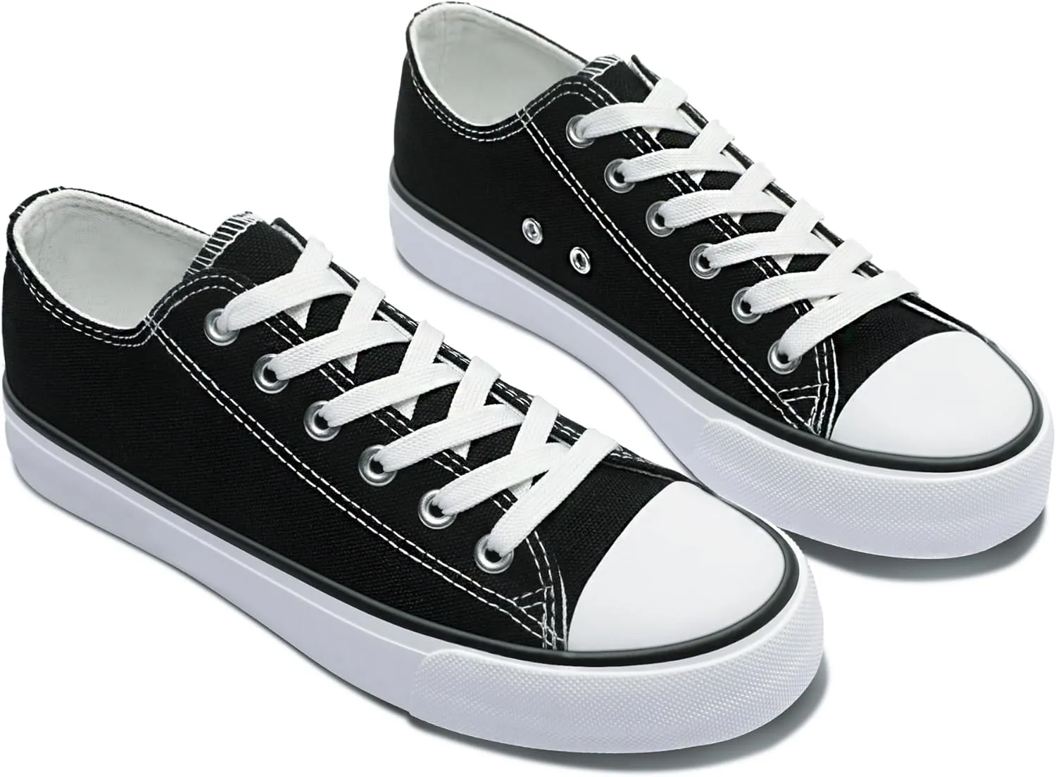 Obtaom Unisex Canvas Shoes Low Top Fashion Sneakers Slip on Walking Shoe