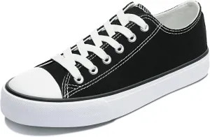 Obtaom Unisex Canvas Shoes Low Top Fashion Sneakers Slip on Walking Shoe