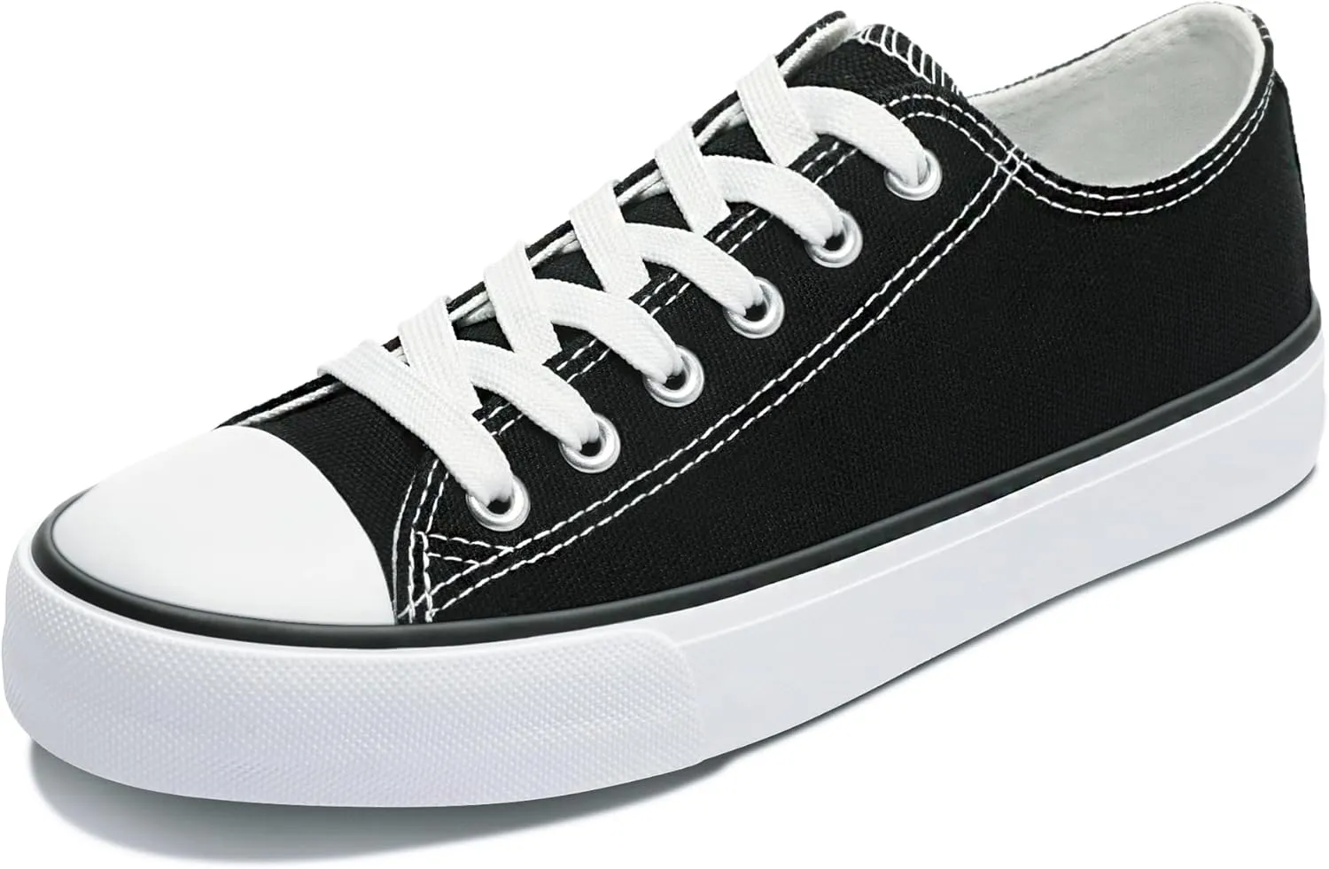 Obtaom Unisex Canvas Shoes Low Top Fashion Sneakers Slip on Walking Shoe