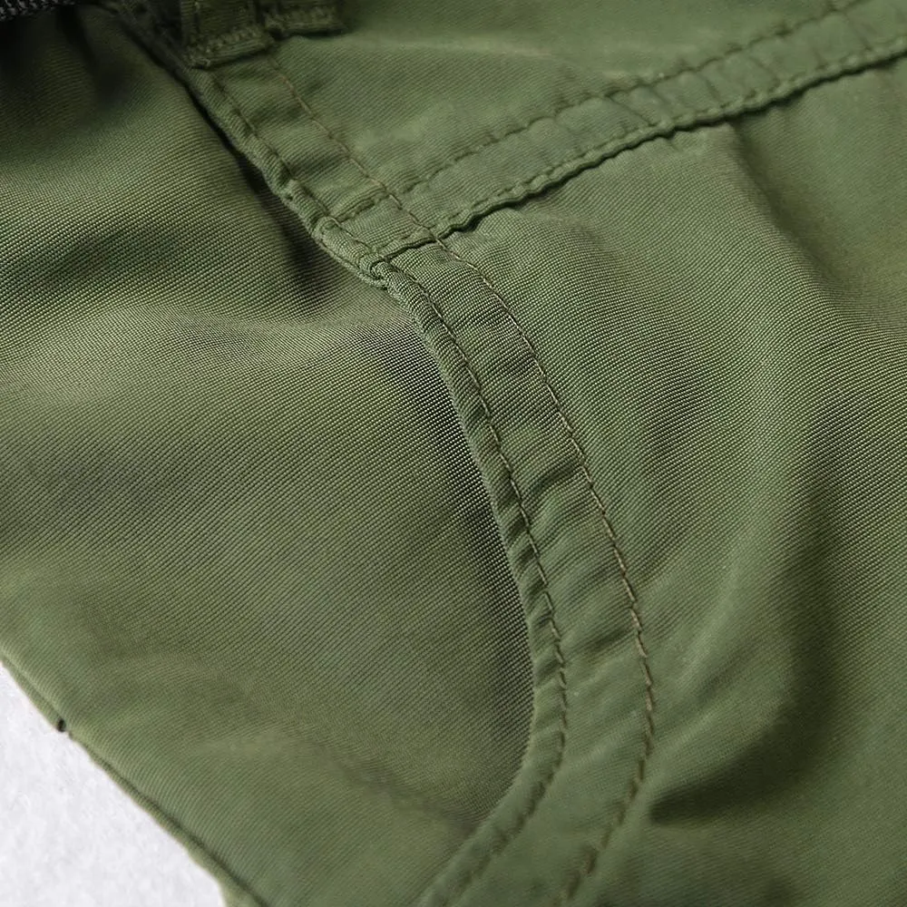 OCHENTA Men & Boys' Quick Dry Cargo Hiking Shorts Elastic Waist Athletic Outdoor Scout Fishing