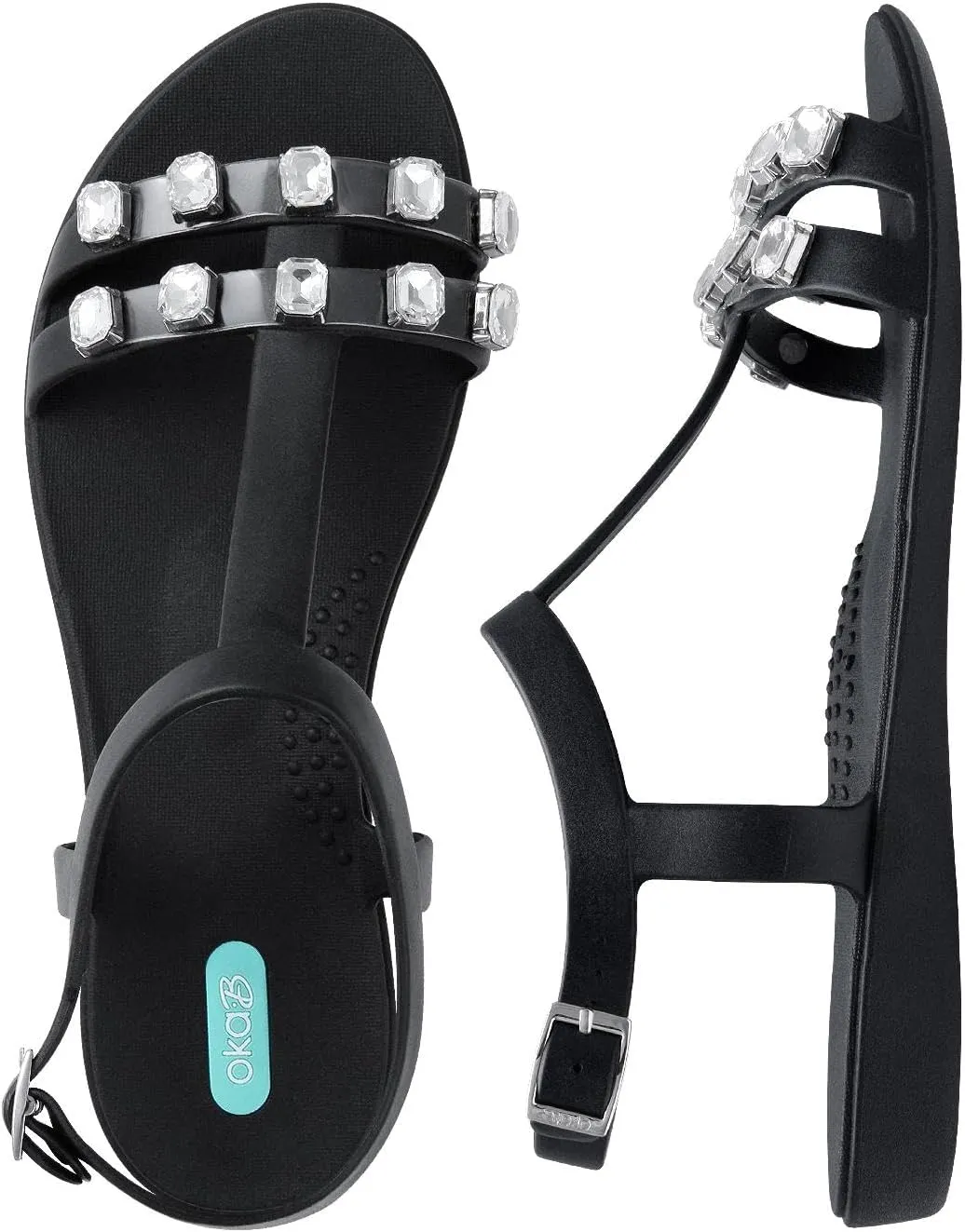 Oka-B Women's Morgan Flat Sandal with Straps