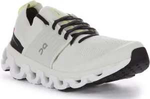On Mens Cloudswift 3 Textile Synthetic Ivory Black Trainers 7 US