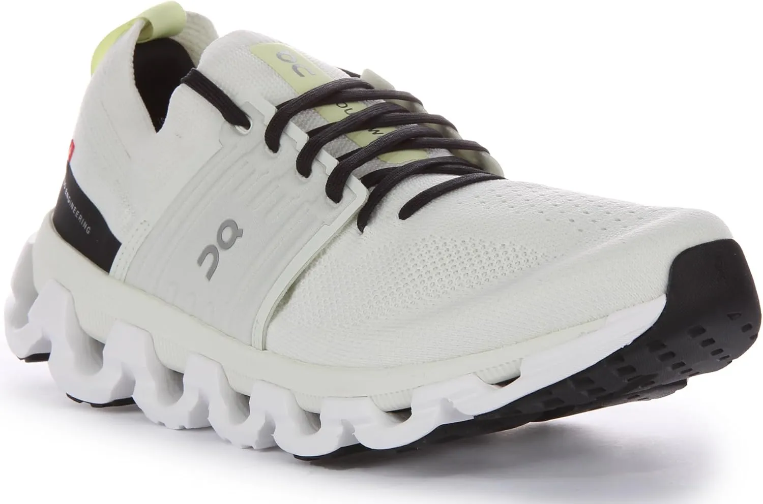 On Mens Cloudswift 3 Textile Synthetic Ivory Black Trainers 7 US