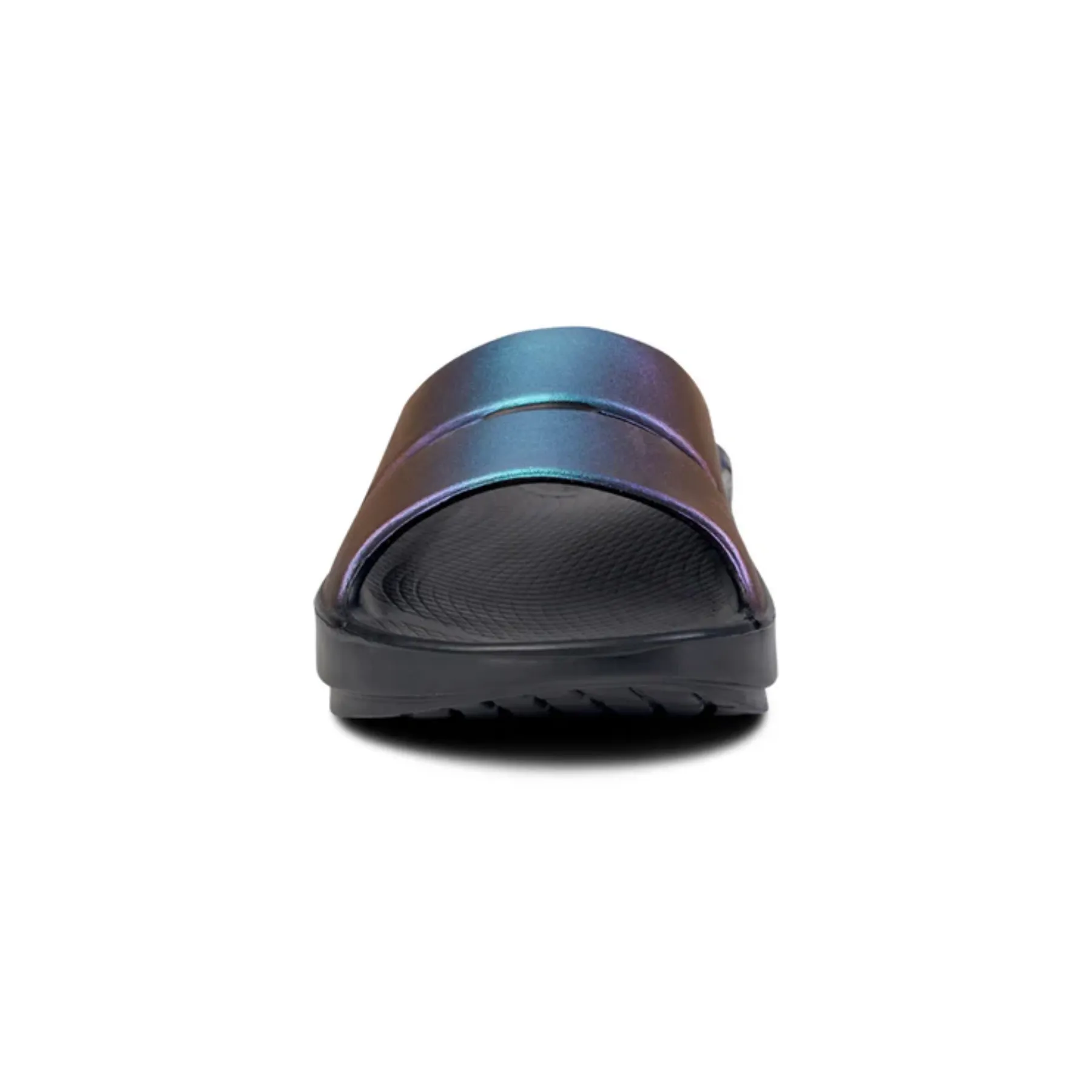 OOFOS Women’s OOahh Luxe Slide Sandal - Midnight Spectre
