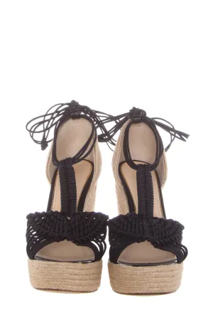 Paloma Barceló Black Espadrille SZ 40