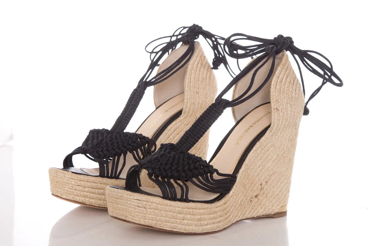 Paloma Barceló Black Espadrille SZ 40