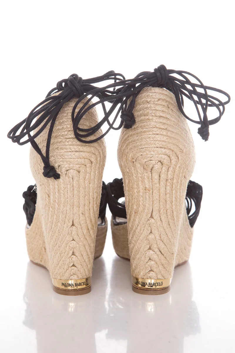 Paloma Barceló Black Espadrille SZ 40